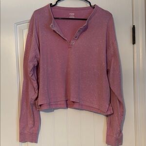 Pink craft long, sleeved, shirt, pinkish, purple, and color size large
